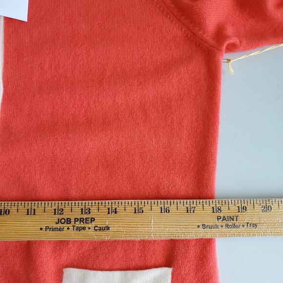 Women Talbots Coral Ivory Cashmere Cardigan PL Ladylike Retro Classic Career NEW - Picture 10 of 11